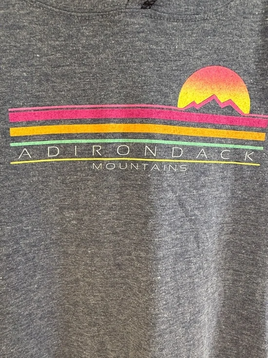 Adirondack Mountains Kids' Long Sleeve Hooded Tee - Blue - Picture 4 of 8